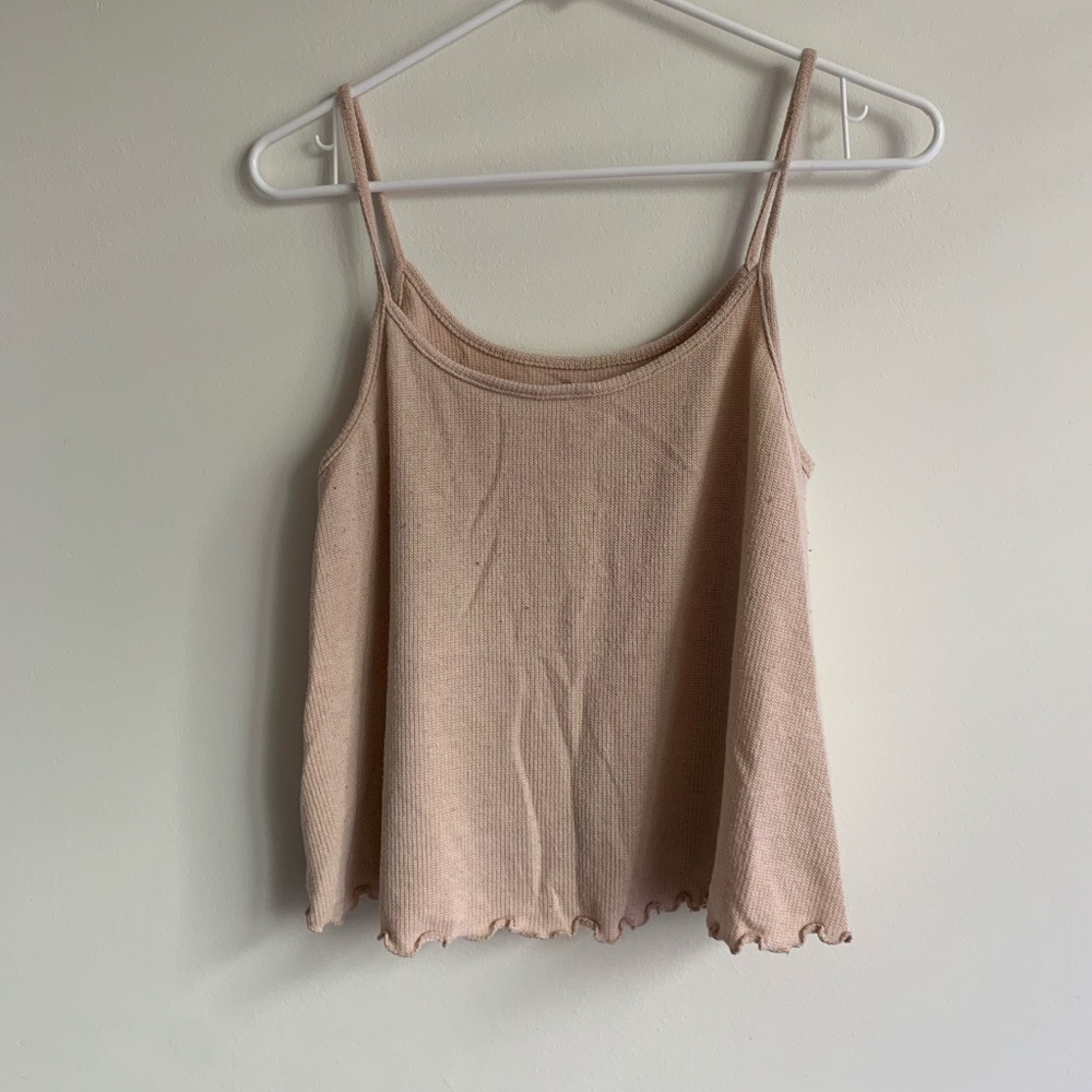 American Eagle Ruffle Hem Tank